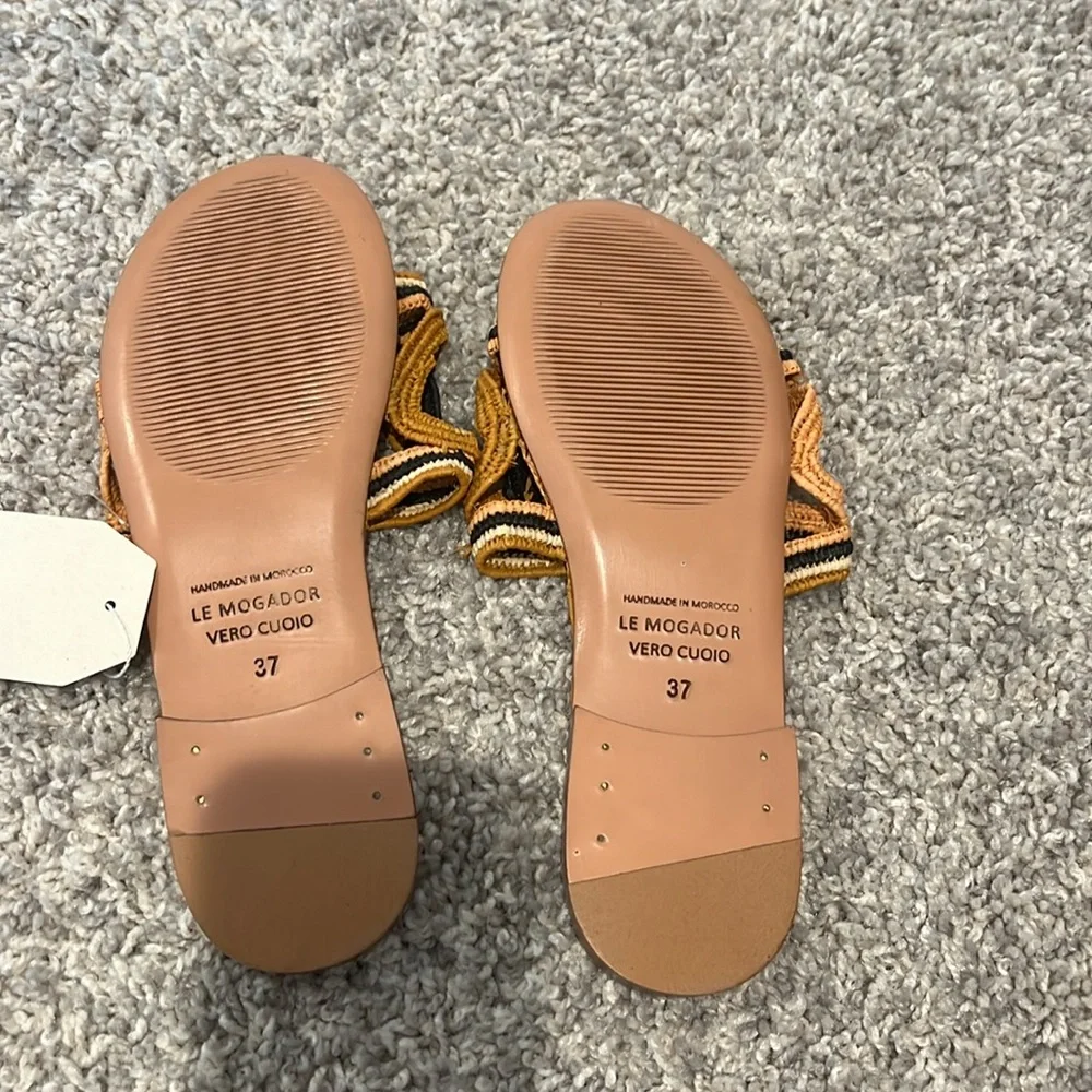 NWT Le Mogador Ortigia Sandal in Cognac Palette